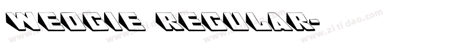 Wedgie Regular字体转换